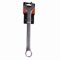 Ключ комбинированный 27мм (Chrome vanadium) на держателе сатинированный ЭВРИКА 1/10